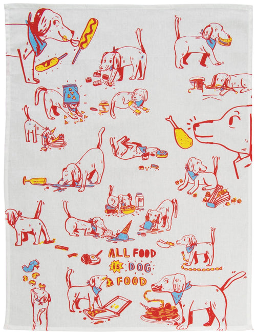 All Food Is Dog Food Dish Towel