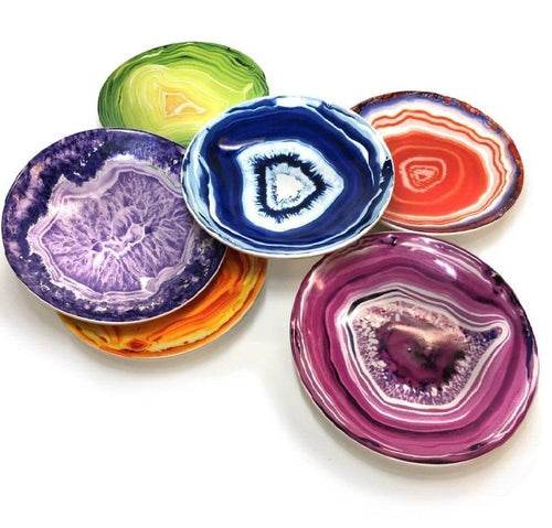 Agate Ceramic Party Plate Set