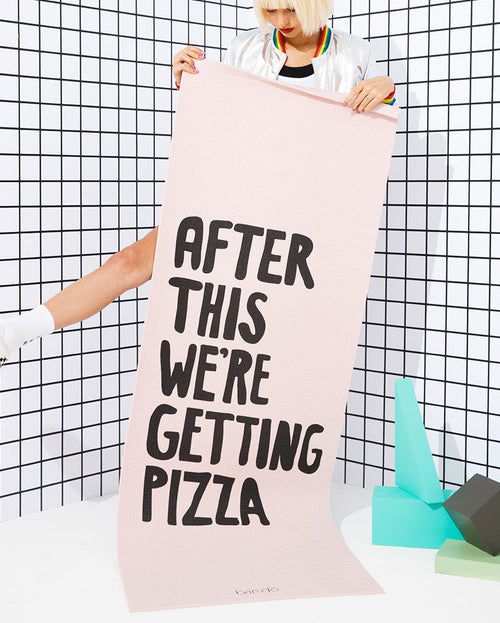 After This We're Getting Pizza Yoga Exercise Mat by Bando