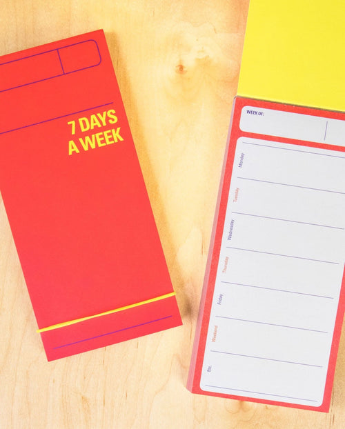 7 Days A Week Red Agenda Planner - Weekly To Do List
