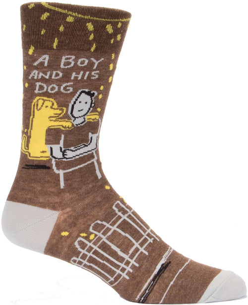 A Boy and His Dog Men's Crew Socks