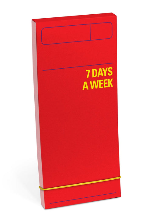 7 Days A Week Red Agenda Planner