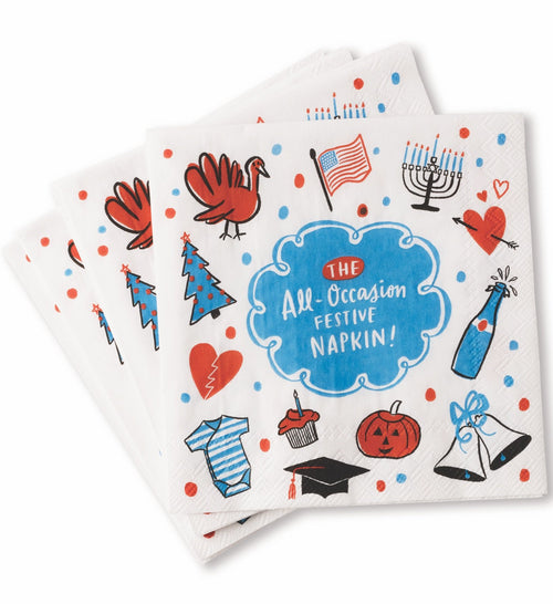 All Occasions Festive Cocktail Napkins Pack