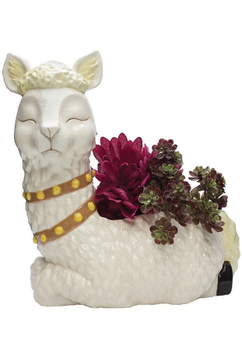 Alpaca Ceramic Flower Pot