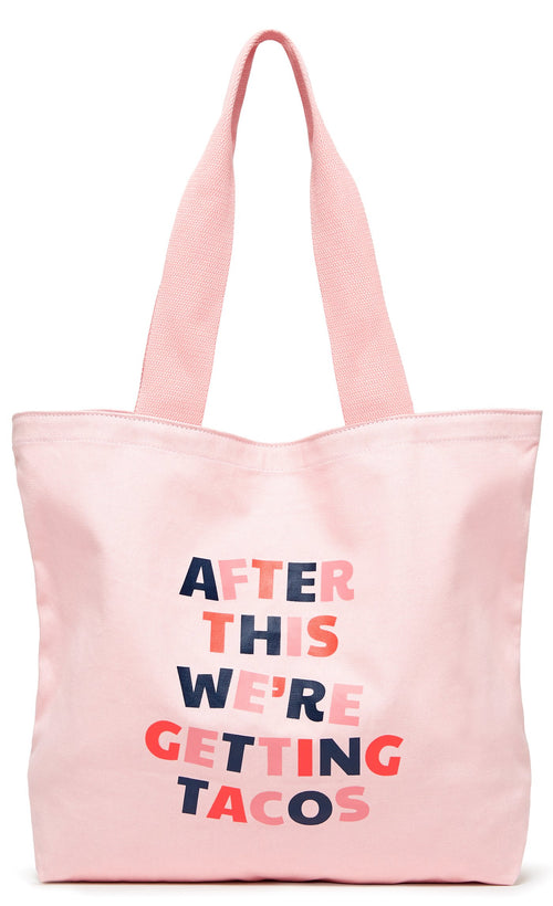 After This We're Getting Tacos Big Canvas Tote Bag by Bando